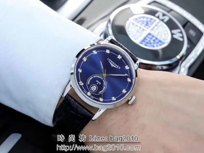 LONGINES浪琴 2018全新簡約商務男士機械腕表 WSS1833